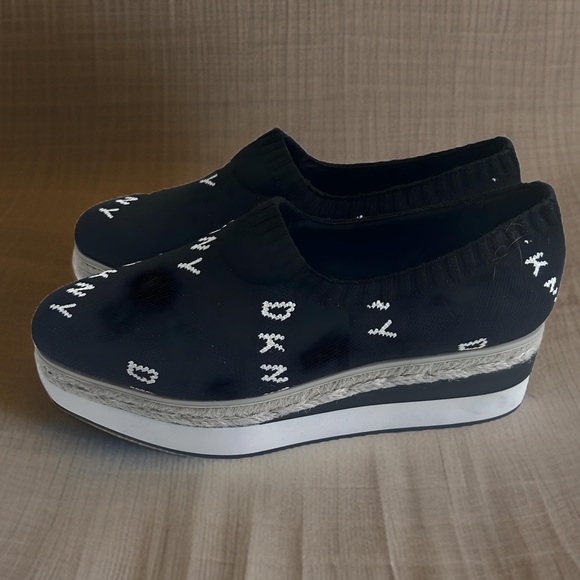 Women's DKNY Platform Espadrilles with Lior Logo Size 8/38.5 - Picture 5 of 9